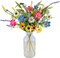 3 Bundles Summer Artificial Daisy Flowers – Colorful Faux Wildflower Bouquets for Tabletop Decor, Silk Fake Flowers for Home, Kitchen, Wedding, Party, and Vase Arrangements